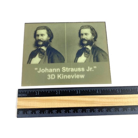 Johan Strauss Jr Austrian Composer 3-D‎ Photo Photograph 3.5" x 4" Demo Print 3D - Picture 4 of 5